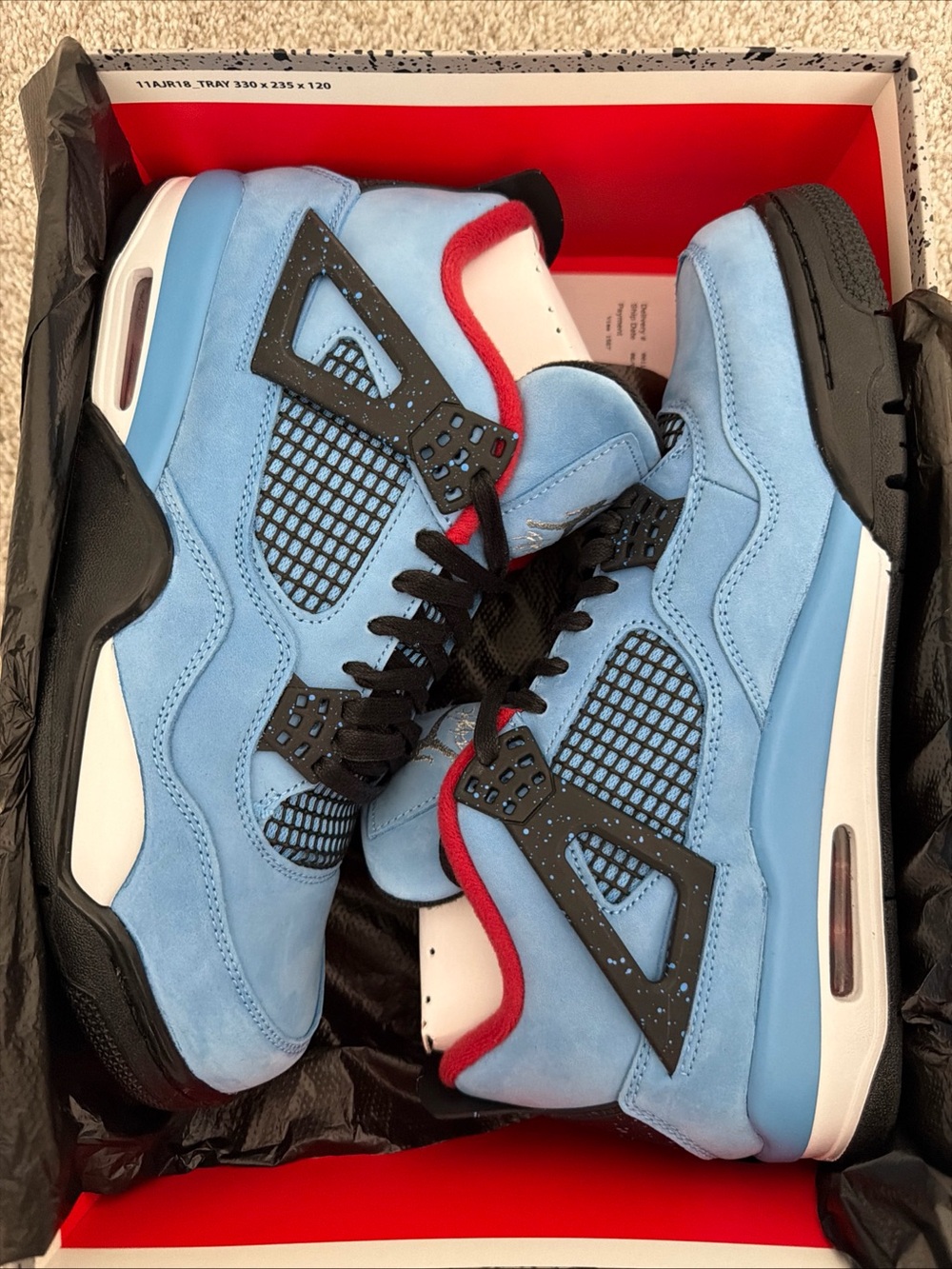 Jordan 4 x Travis Scott Cactus Jack Size 10.5